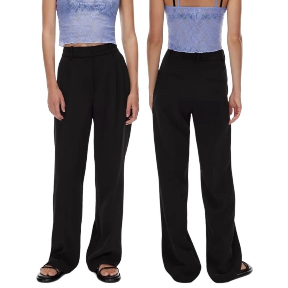 Aritzia Wilfred Effortless Pants (Short Length) Black Size 2 #95189